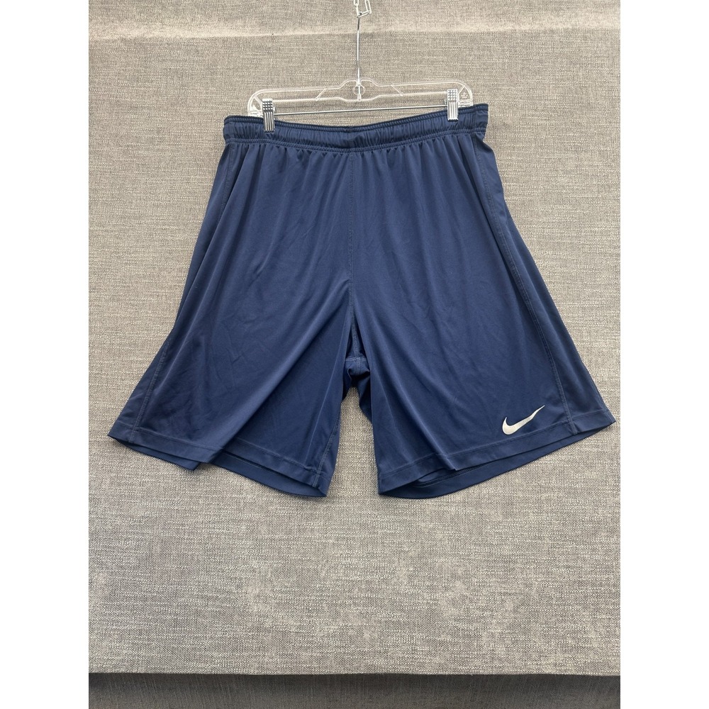 Nike Athletic Shorts Mens XL‎ Navy Blue Stretch Performance Athletic Training